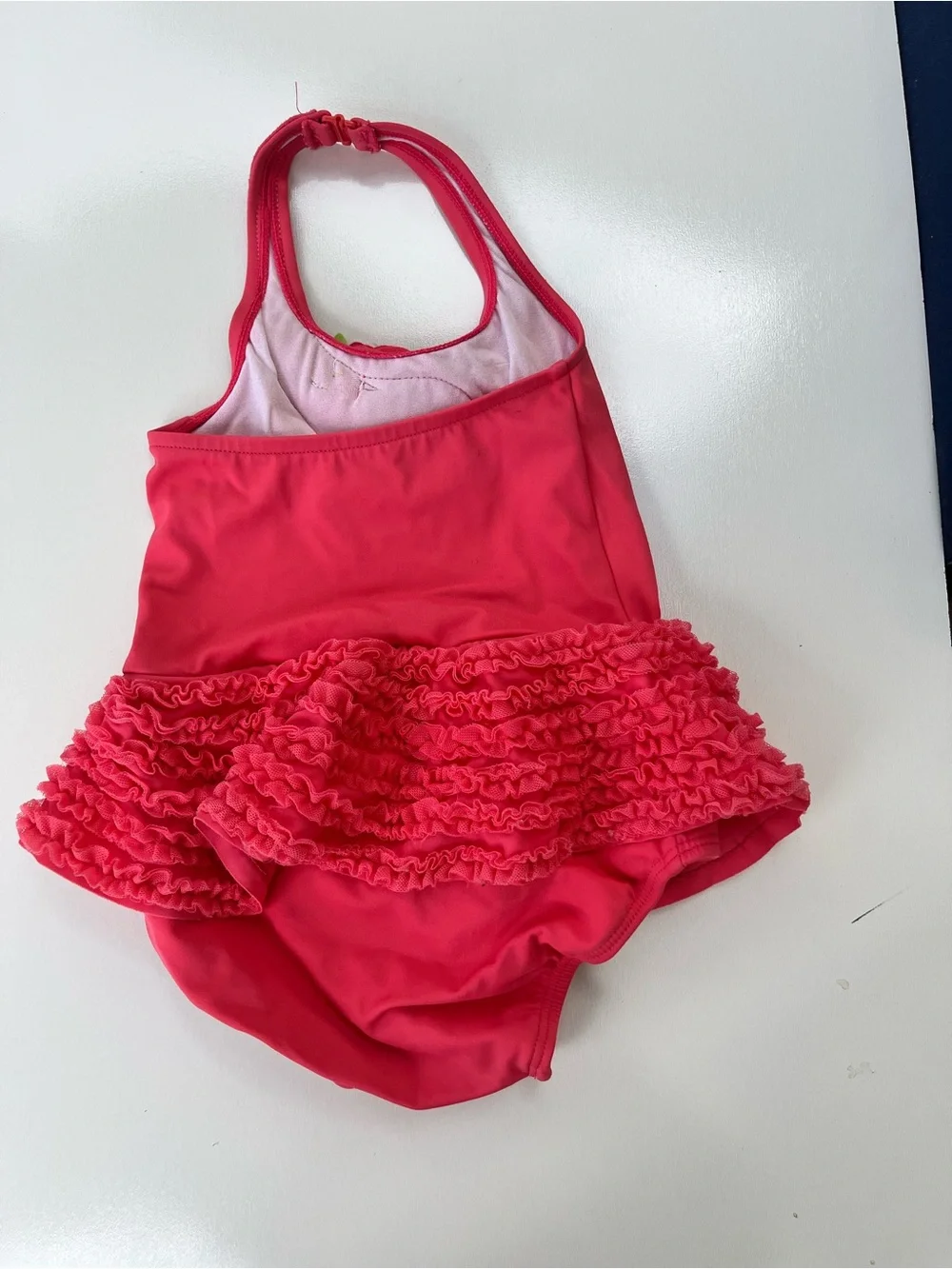 Gymboree Pink Ruffle One-Piece Swimsuit with Flower